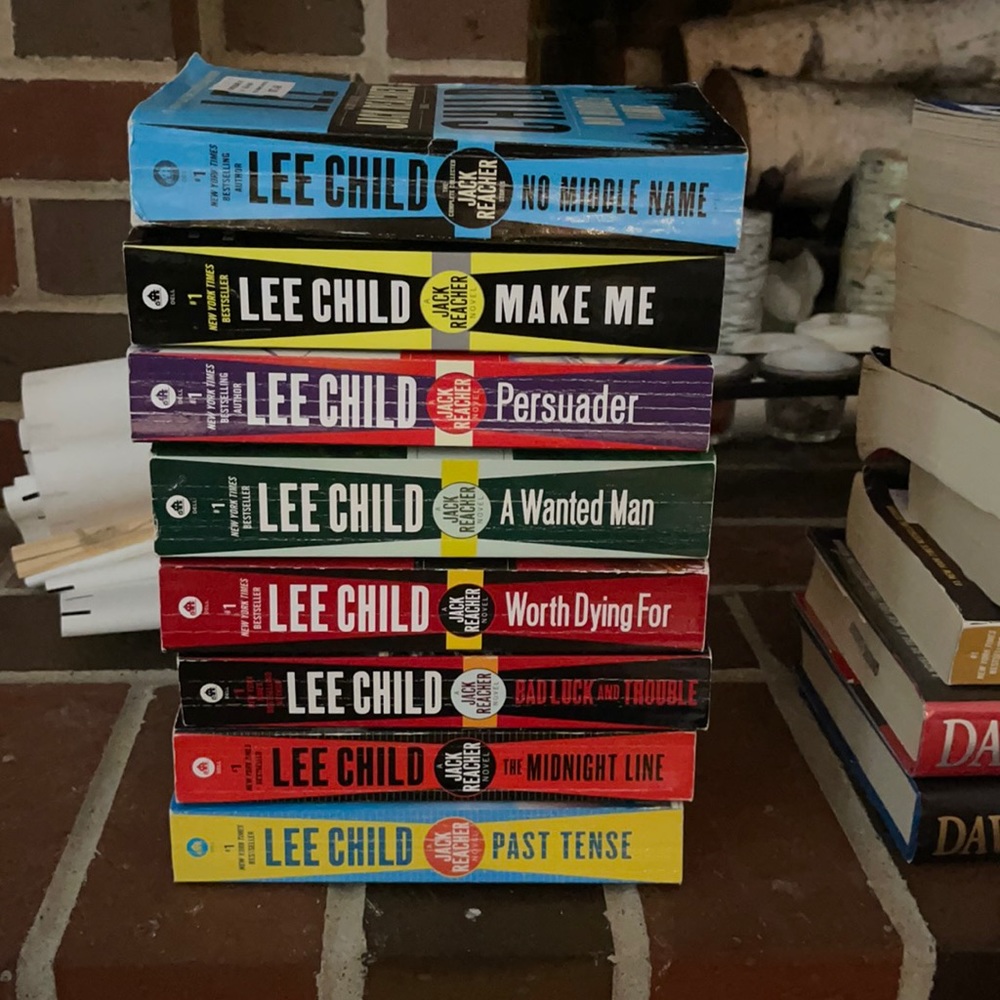 Books- Lee Child series- 8 paperbacks